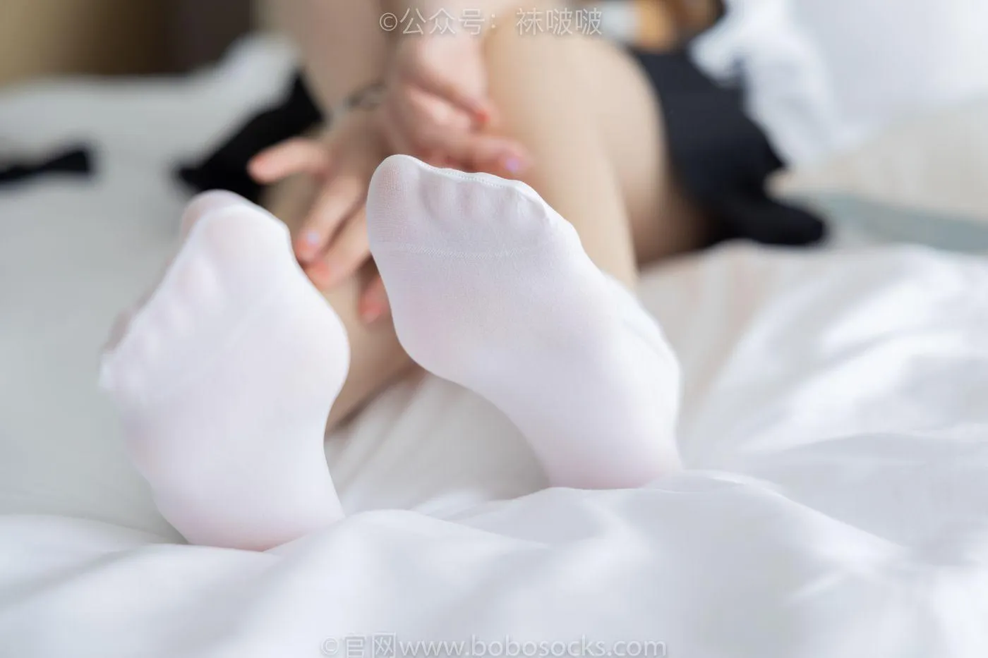 [BoBoSocks袜啵啵]NO.033 稚予-贝壳头、天鹅绒黑袜、天鹅绒白袜 [154P]插图5